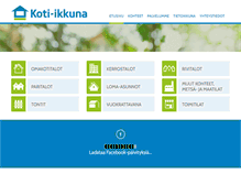 Tablet Screenshot of koti-ikkuna.fi